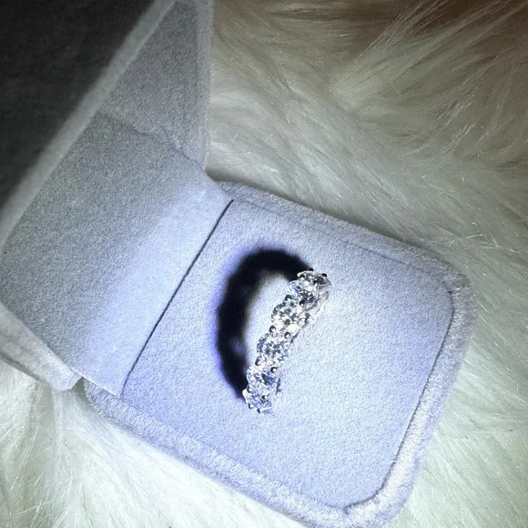 Brand New Eternity Band Ring Moissanite - Picture 2 of 5